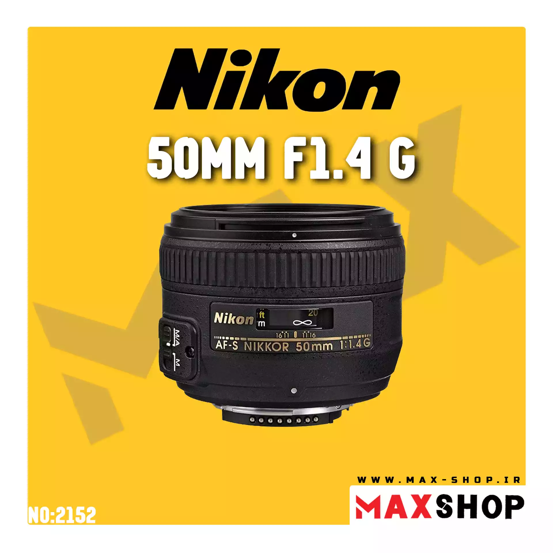 لنز nikon 50mm f1.4 دست دو